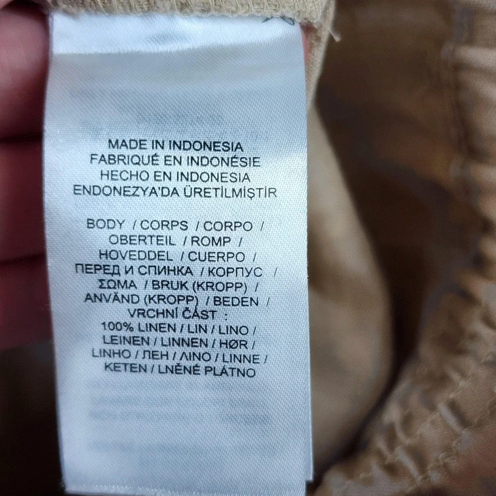 Lauren Ralph Lauren Pants Womens‎ 16W Linen Drawstring Pocket Relaxed Fit Summer - Picture 8 of 9
